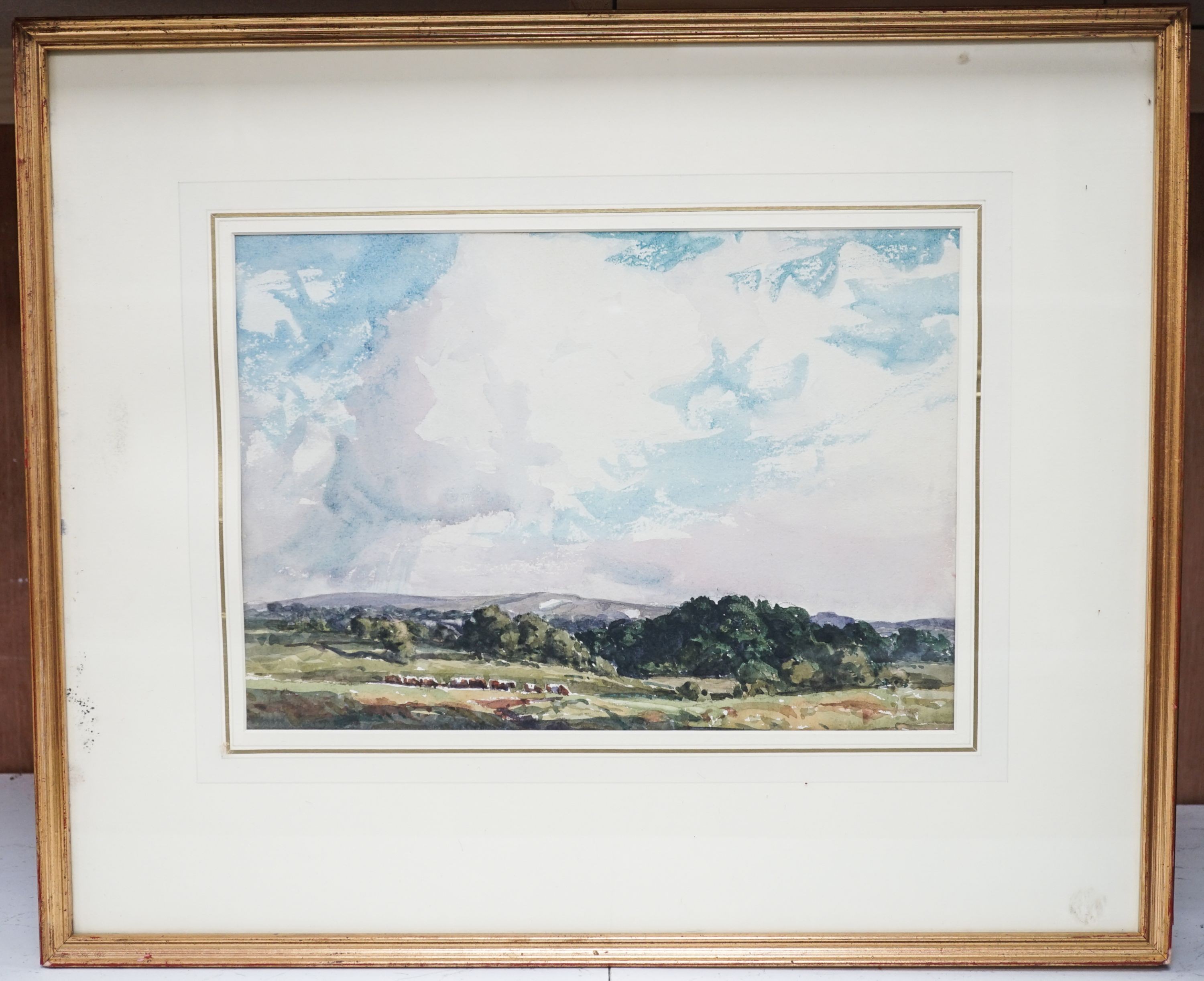 Walter Robert Stewart Acton (1879-1960), three watercolours, Sussex landscapes, 23 x 33cm